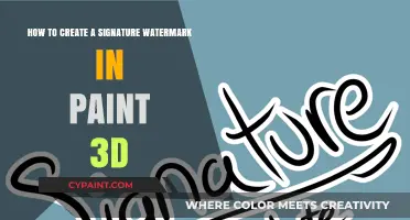 Creating a Signature Watermark in Paint 3D: A Simple Guide