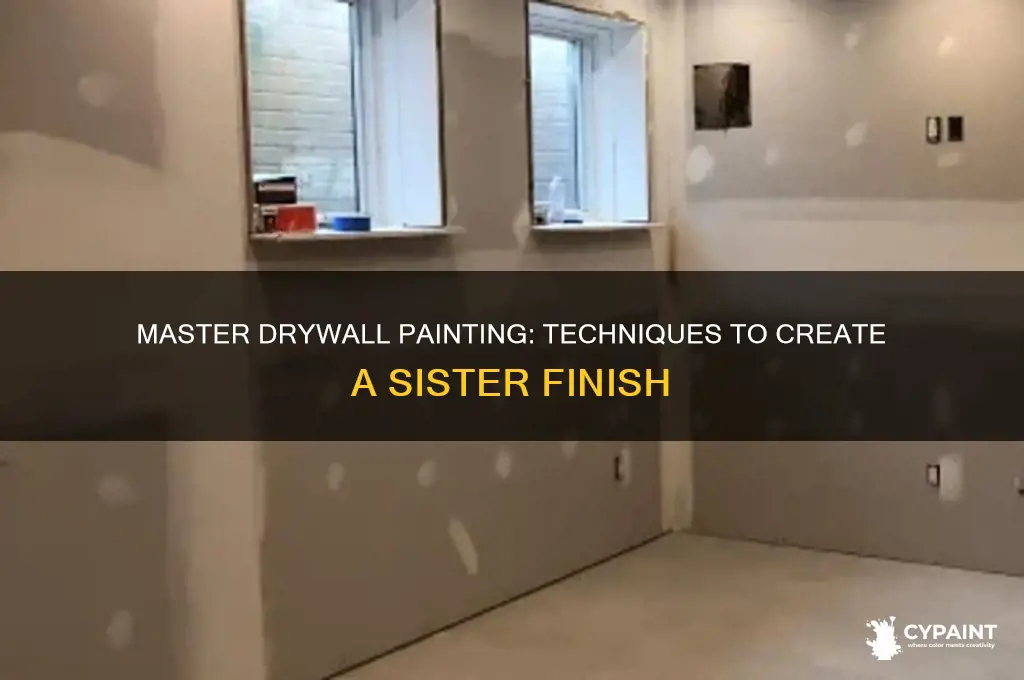 how to create a sister for drywall painting
