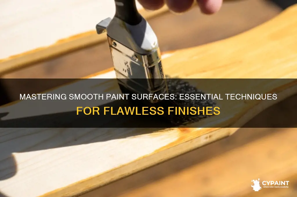 how to create a smooth paint surface