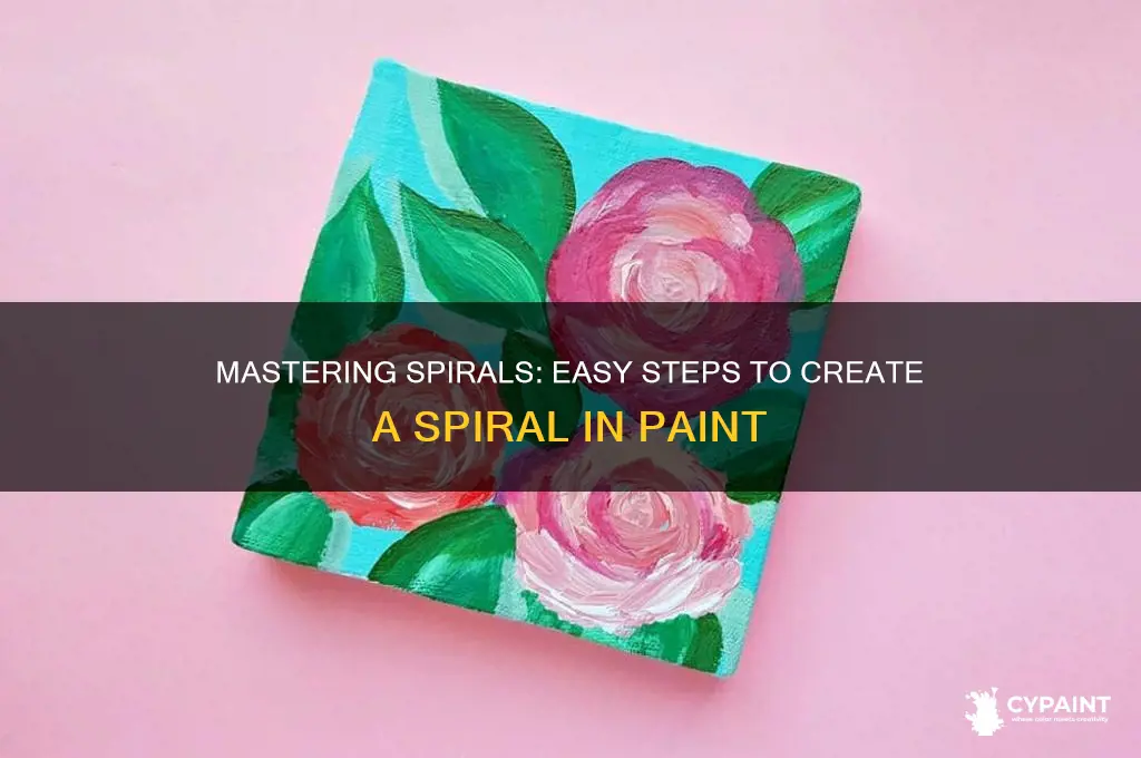 how to create a spiral in paint
