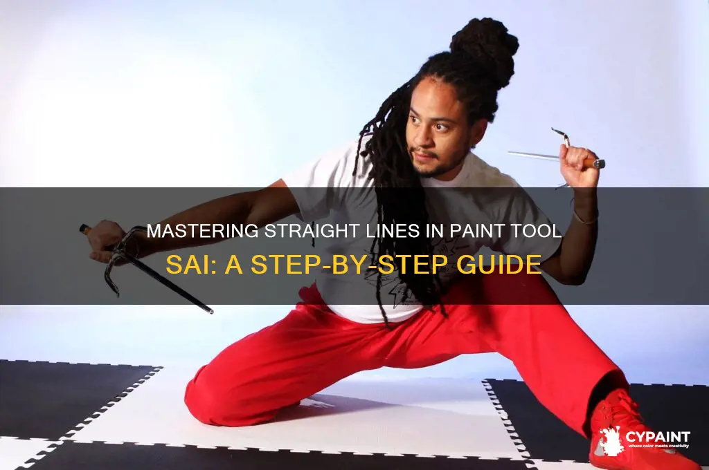 how to create a straight line in paint tool sai