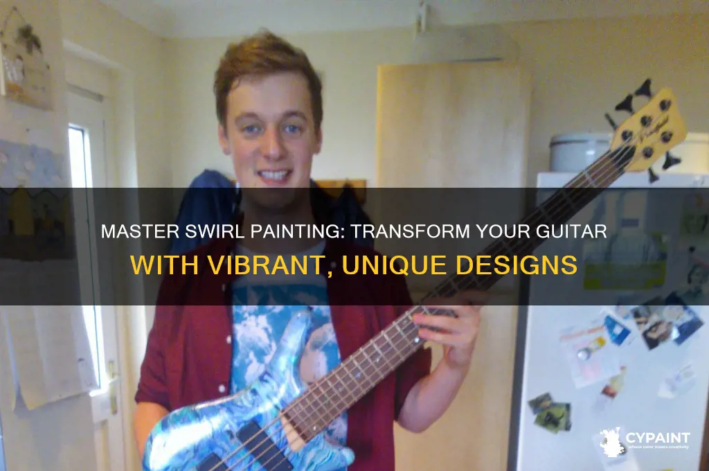how to create a swirl paint job on a guitar