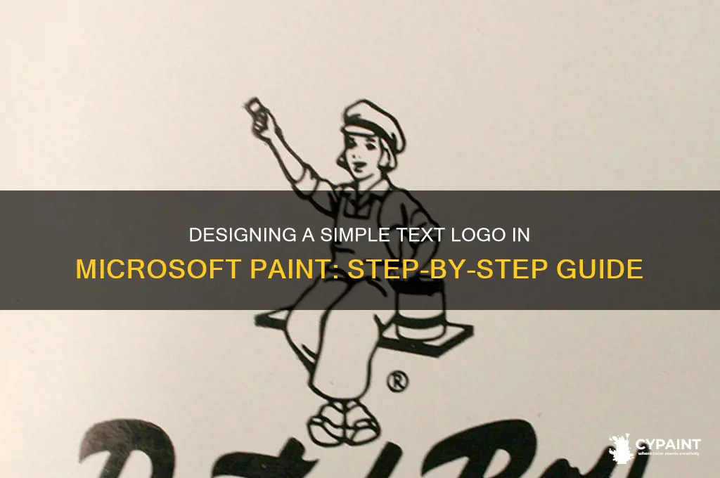 how to create a text logo in paint
