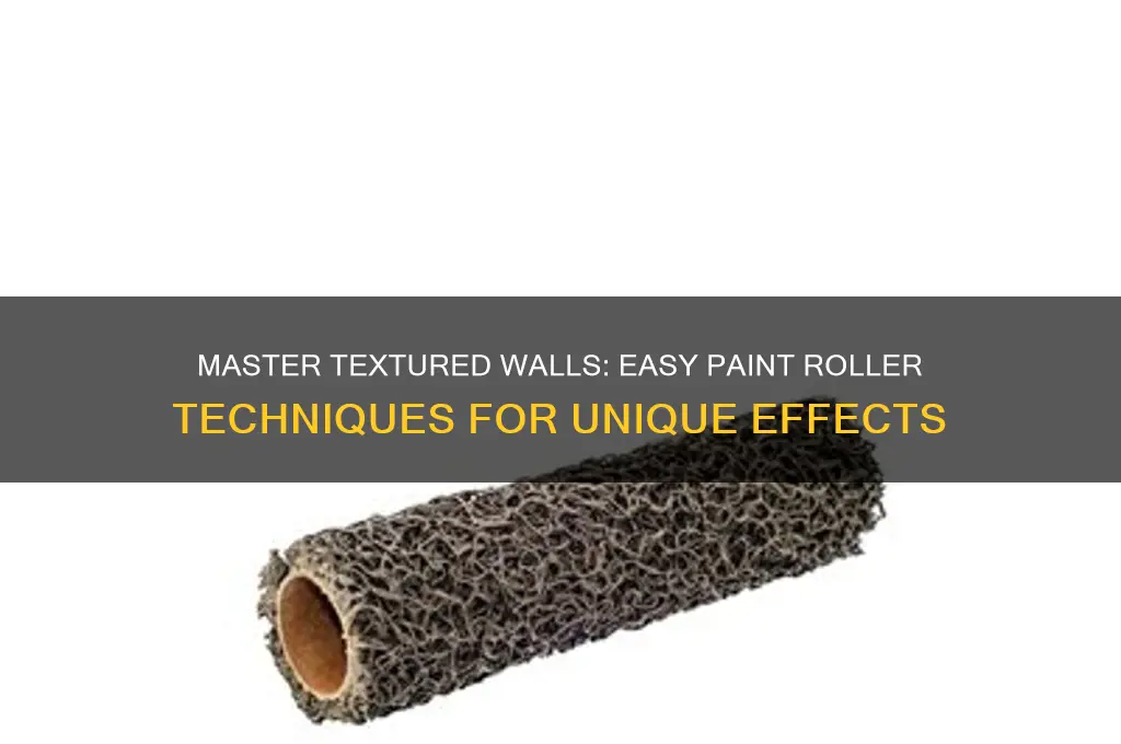 how to create a textured effect with a paint roller