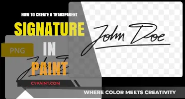 Mastering Transparency: Crafting a Clear Signature in Paint Effortlessly