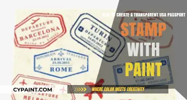 DIY Transparent USA Passport Stamp: A Creative Guide Using Paint