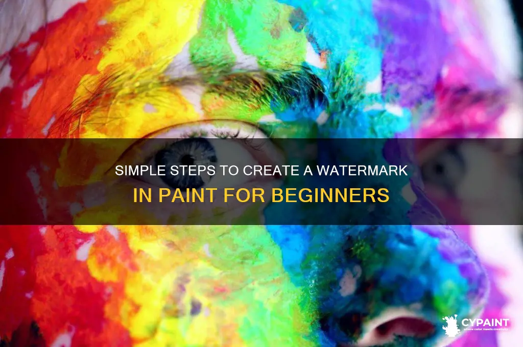 how to create a watermark in paint