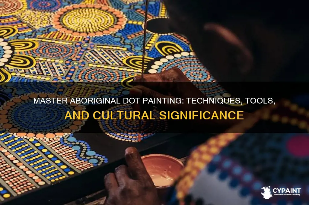 how to create an aboriginal dot painting