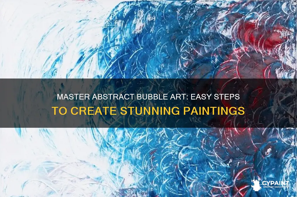 how to create an abstract bubble painting