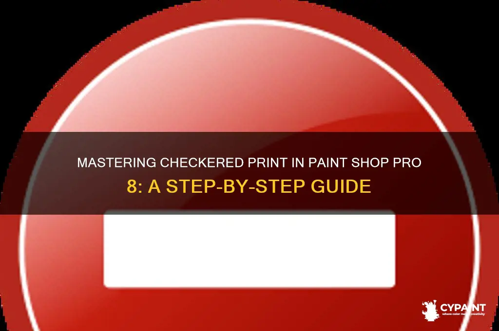 how to create checkered print in paint shop pro 8