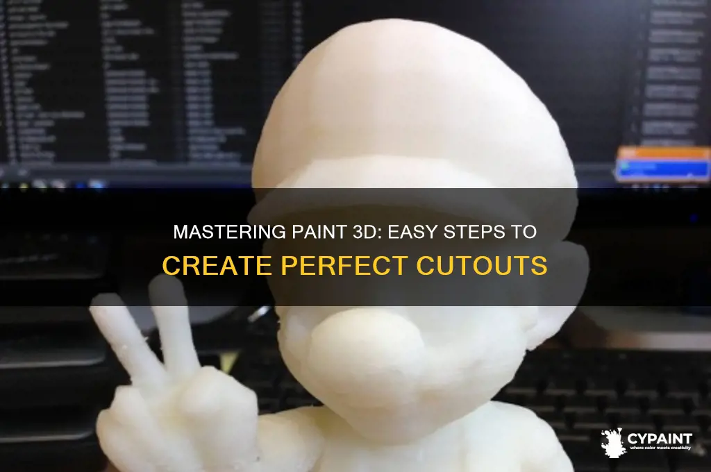 how to create cutouts with paint 3d