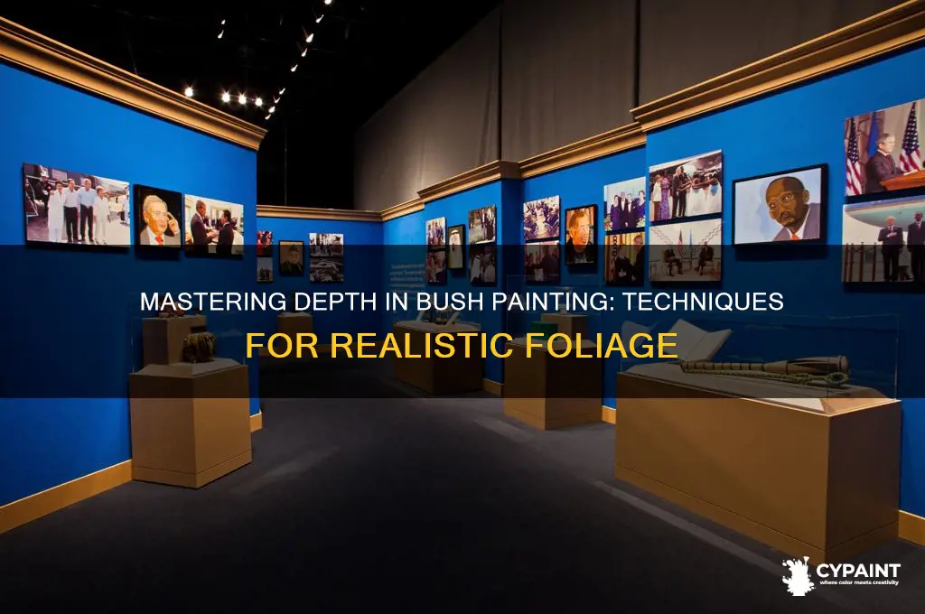 how to create depth when painting bushes