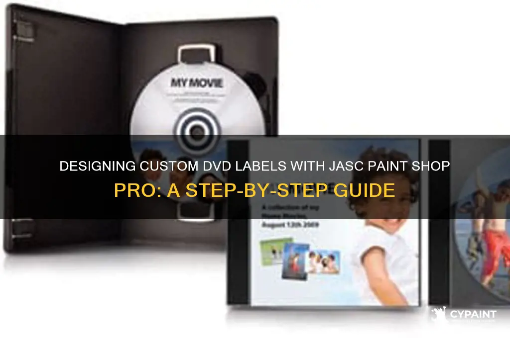 how to create dvd label in jasc paint shop pro