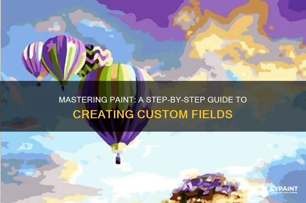 how to create fields in paint document