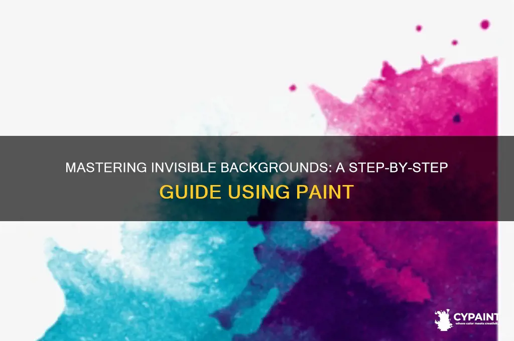 how to create invisible background in paint