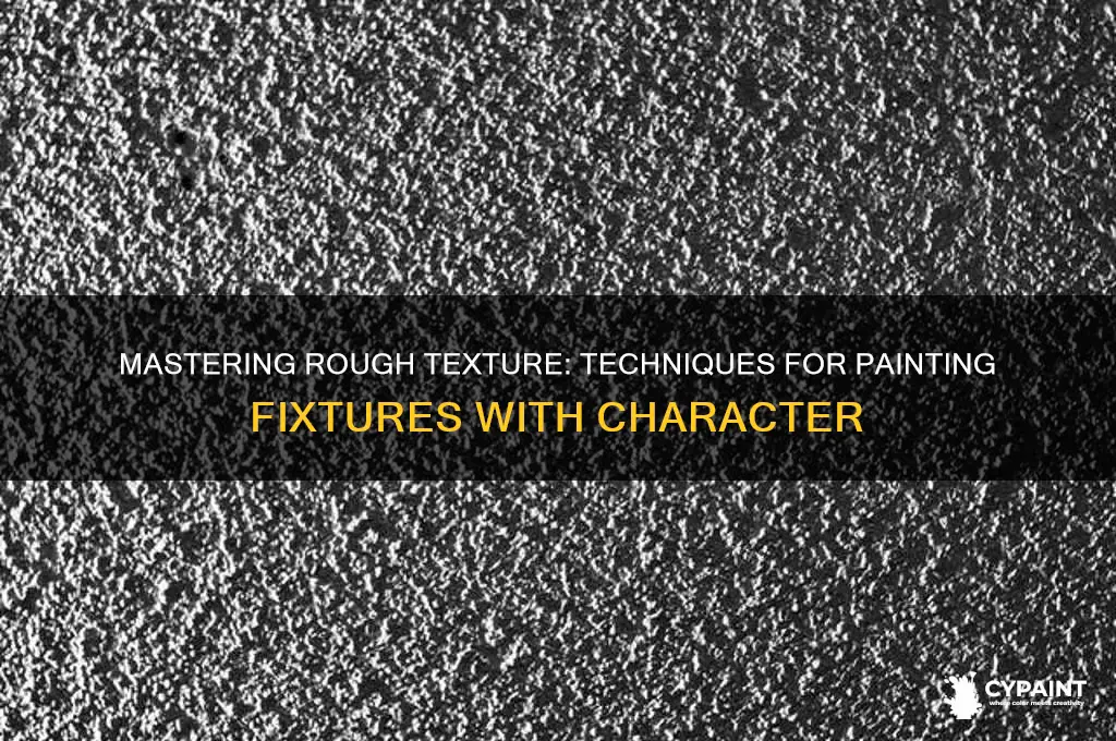 how to create little rough texture effect when painting fixtures