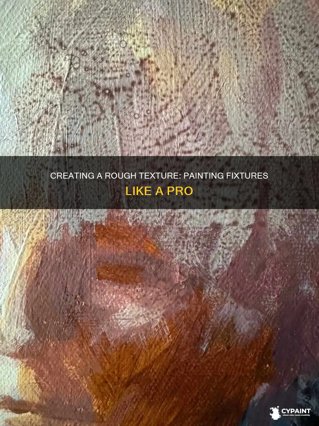 how to create little rough texture when painting fixtures