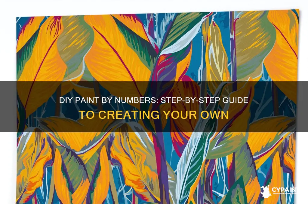 how to create my own paint by numbers