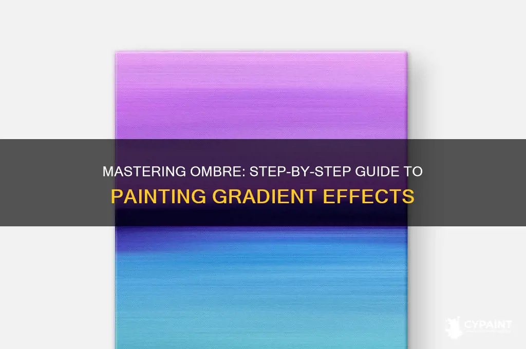 how to create ombre effect with paint