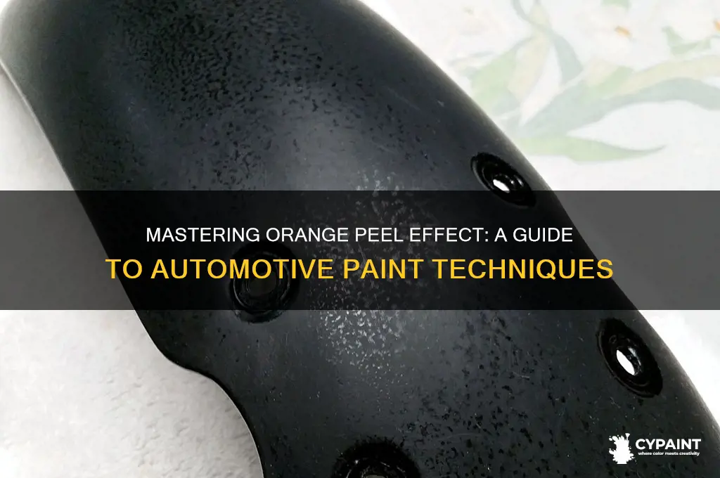 how to create orange peel automotive paint