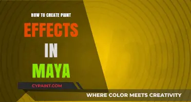Mastering Maya: Creative Techniques for Realistic Paint Effects