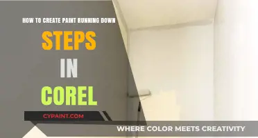Creating Paint Running Down Steps in Corel: A Guide