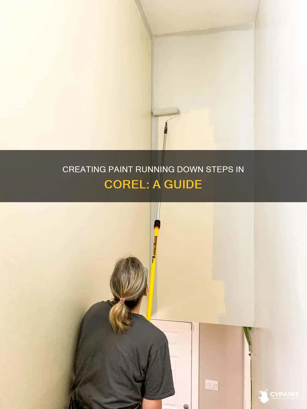 how to create paint running down steps in corel