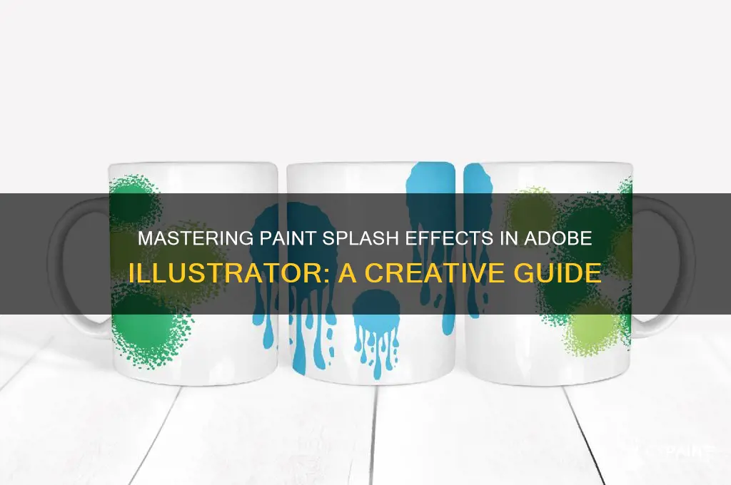 how to create paint splash in illustrator