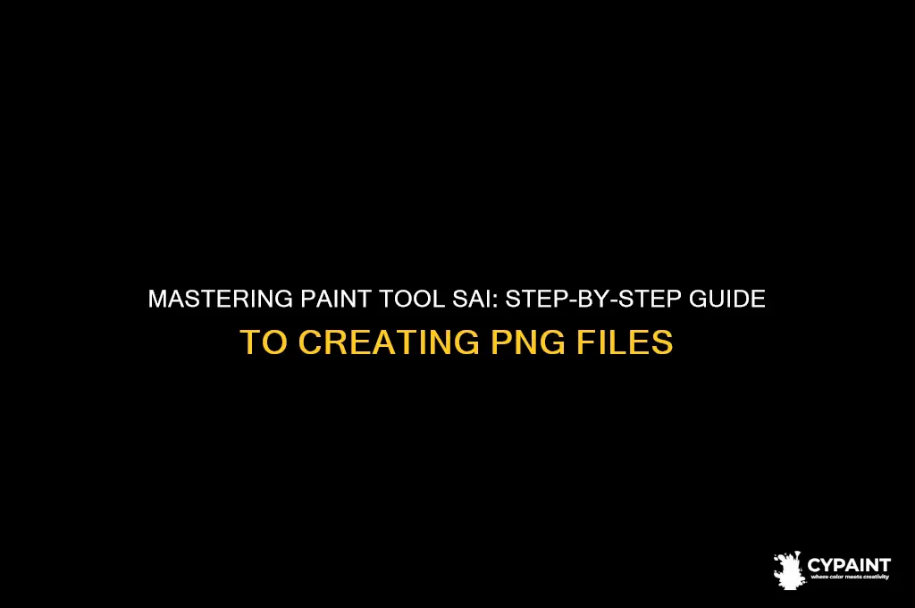 how to create png file paint tool sai