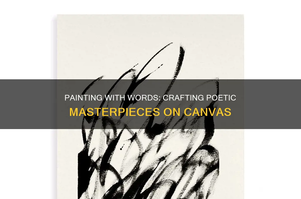 how to create poetry in a painting