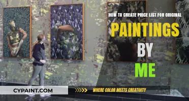 Pricing Your Art: A Guide to Creating a Price List for Original Paintings