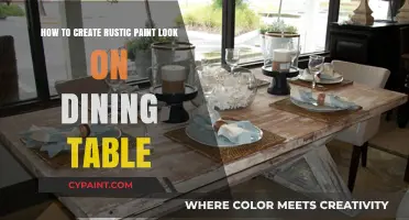 Creating a Rustic Paint Effect on Your Dining Table