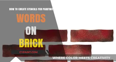 Creating Stencils for Painting Words on Brick: A Step-by-Step Guide