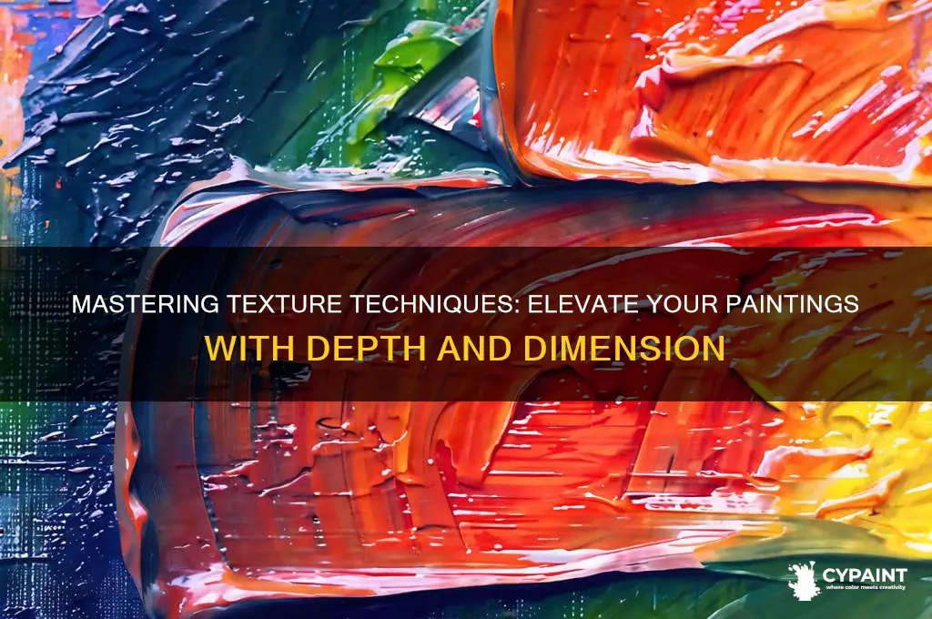 how to create texture in a painting