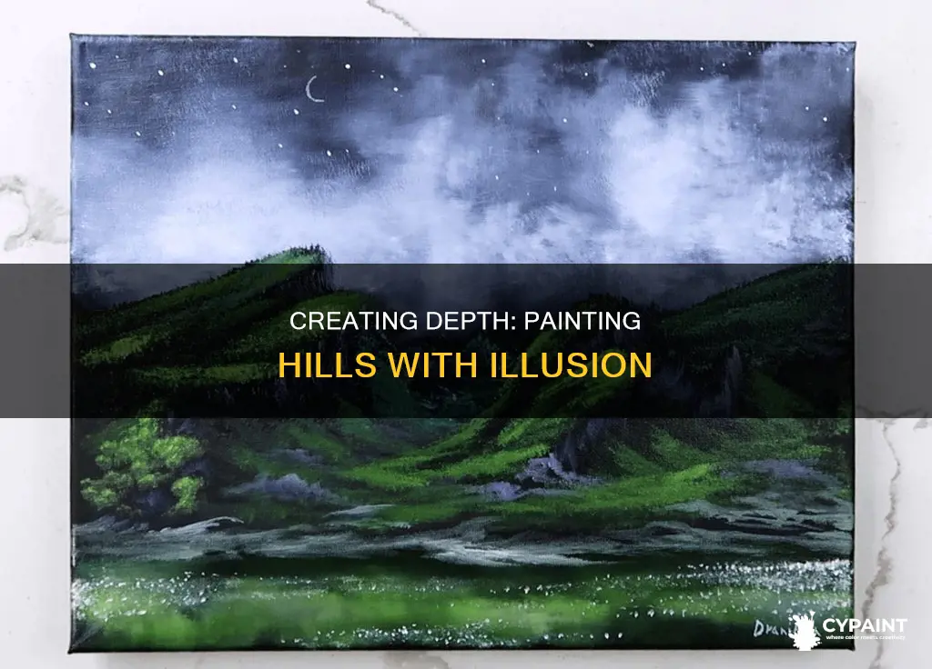 how to create the illusion of hills in painting