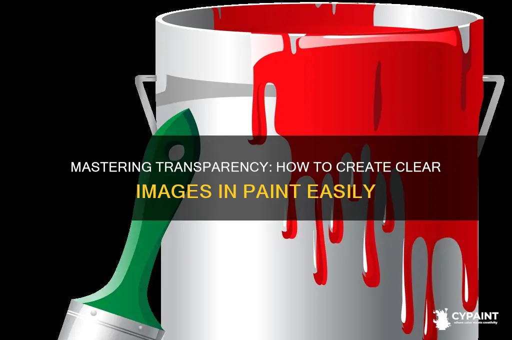 how to create transparent image in paint