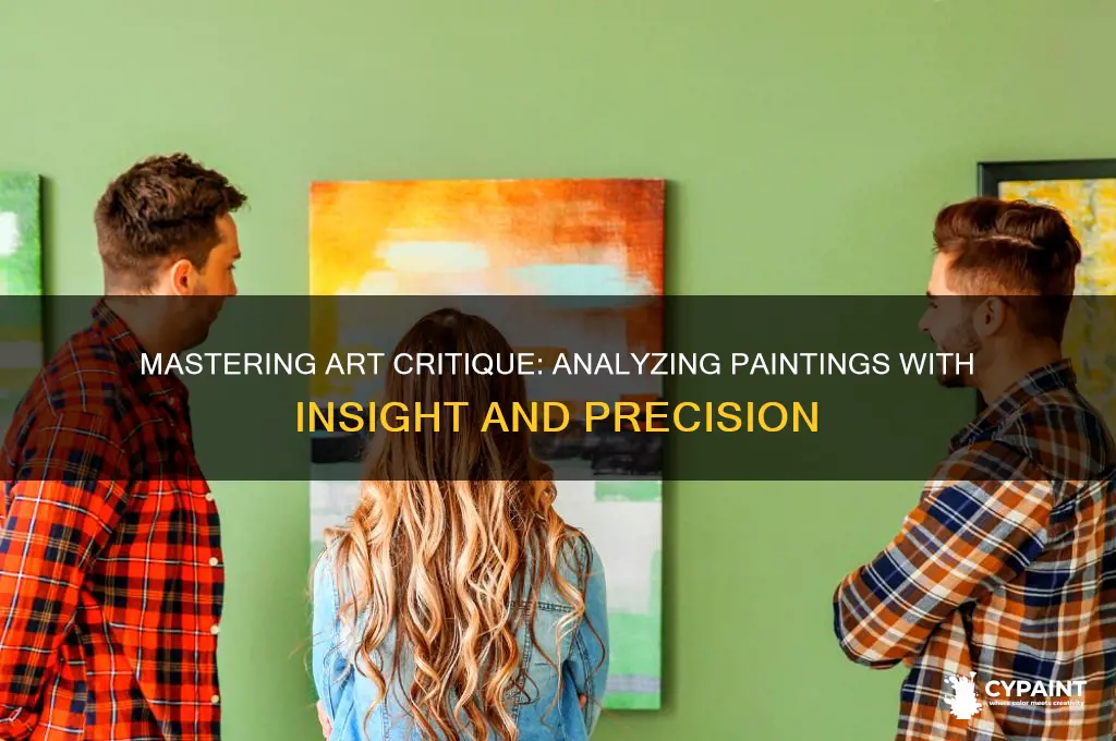 how to criqtue and analyisis the painting