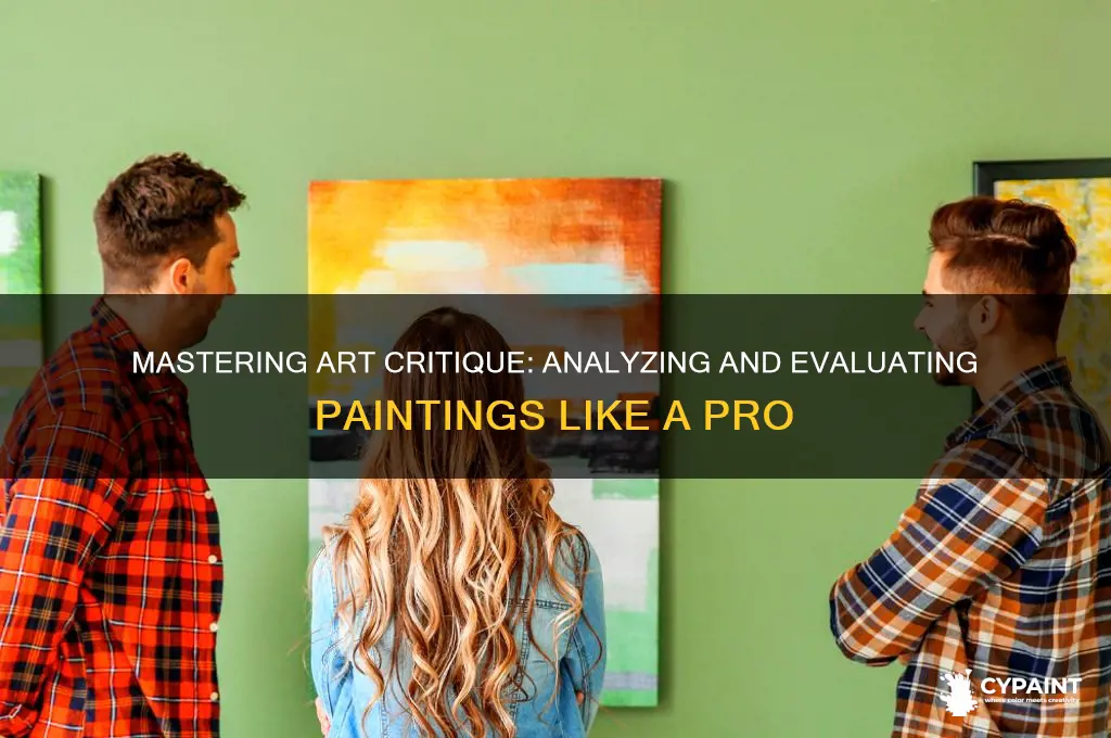 how to critique and analysis the painting