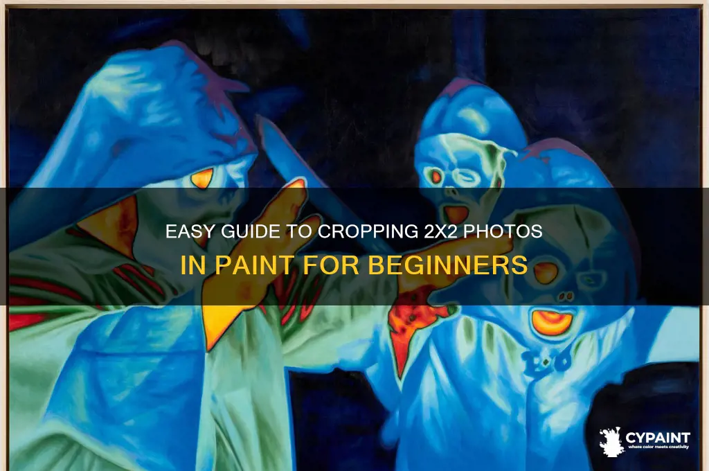 how to crop 2x2 photo in paint