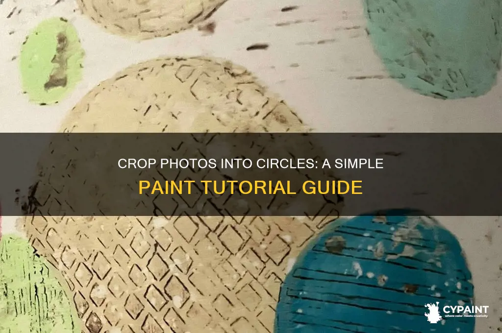 how to crop a photo in a circle in paint