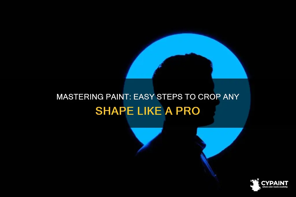 how to crop a shape in paint