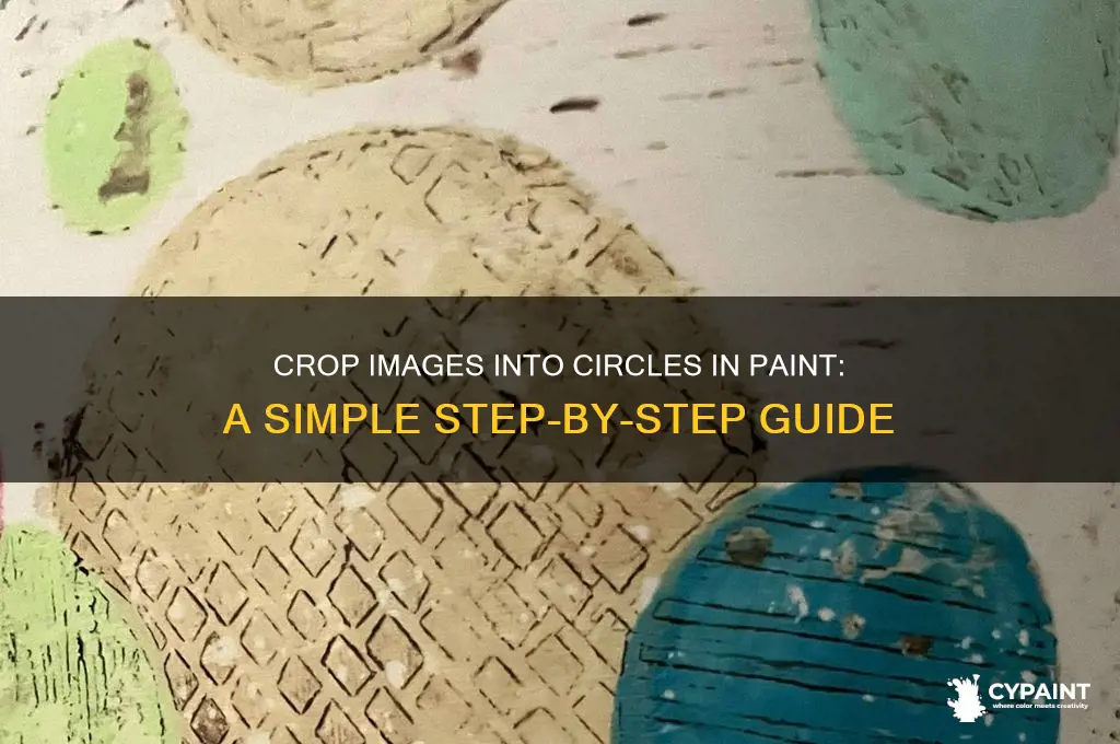 how to crop an imagie in a circle in paint