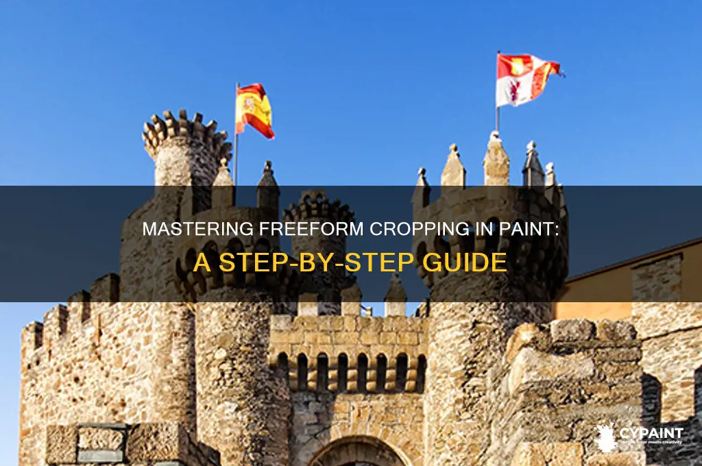 how to crop freeform shape in paint