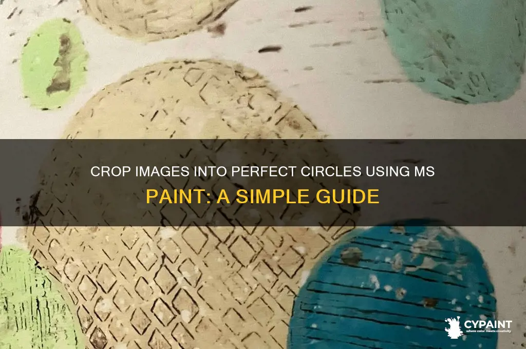 how to crop image in circle shape in ms paint