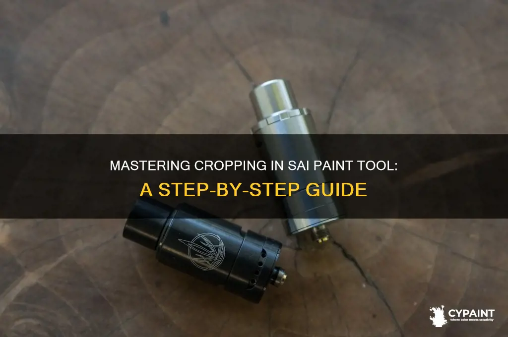 how to crop in sai paint tool