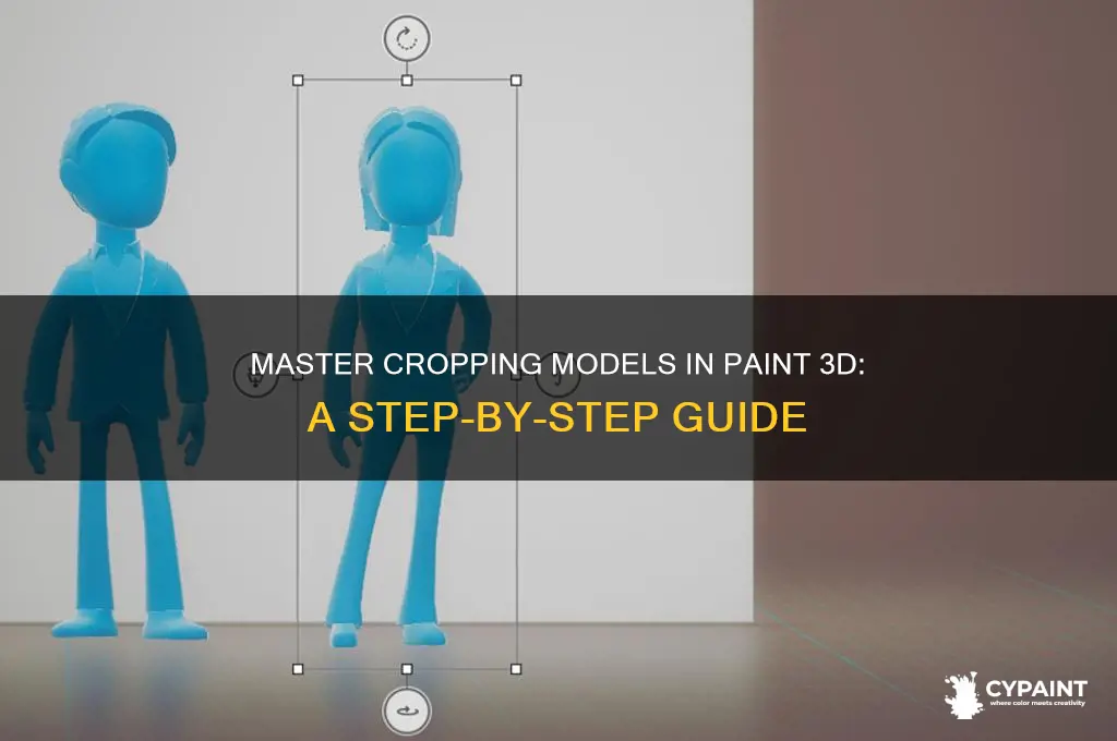 how to crop models in paint 3d