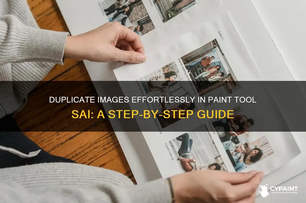 how to cuplicate image on paint tool sai