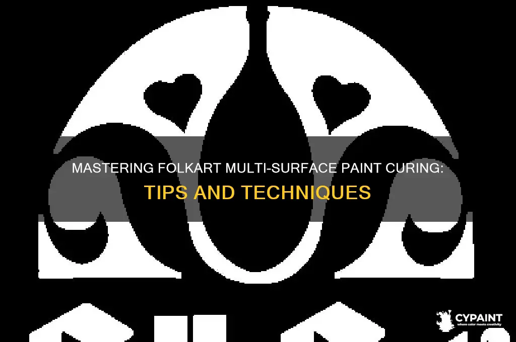 how to cure folkart multi surface paint