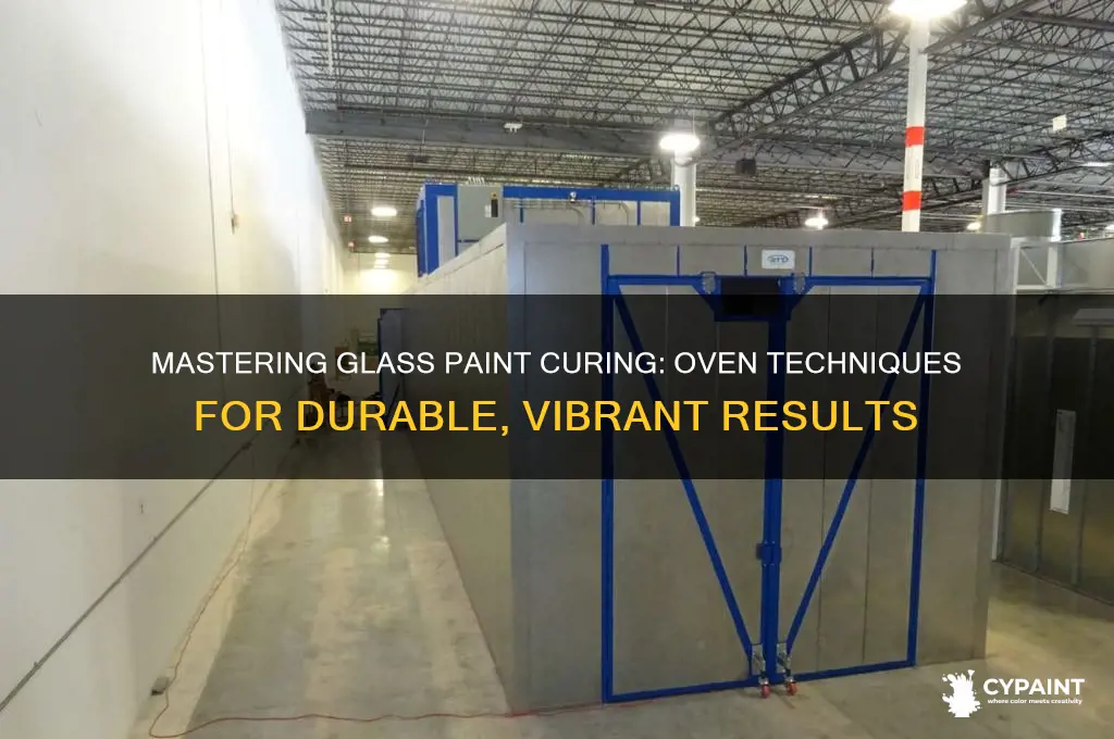 how to cure glass paint in oven