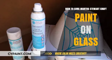 Glass Painting: Curing Martha Stewart Craft Paint